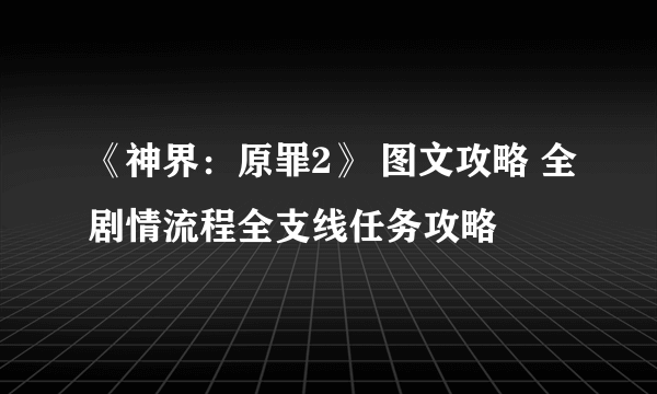 《神界：原罪2》 图文攻略 全剧情流程全支线任务攻略