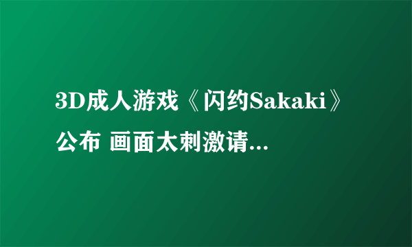 3D成人游戏《闪约Sakaki》公布 画面太刺激请自备纸巾