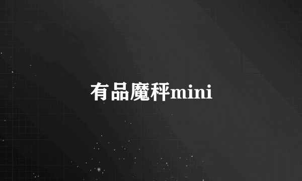 有品魔秤mini