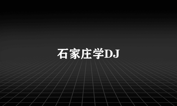 石家庄学DJ