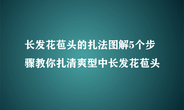 长发花苞头的扎法图解5个步骤教你扎清爽型中长发花苞头