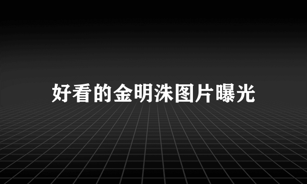 好看的金明洙图片曝光