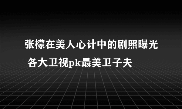 张檬在美人心计中的剧照曝光 各大卫视pk最美卫子夫