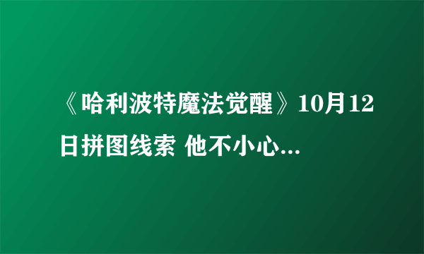 《哈利波特魔法觉醒》10月12日拼图线索 他不小心把身体留在了拼图位置在哪里