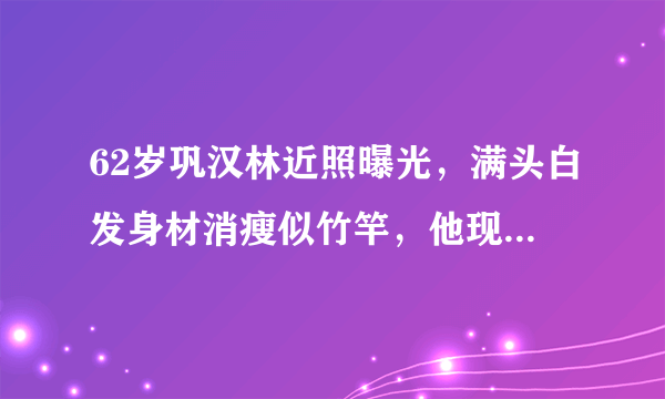 62岁巩汉林近照曝光，满头白发身材消瘦似竹竿，他现在在做什么？