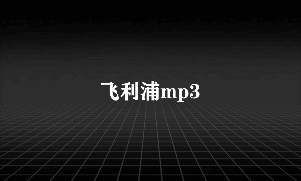 飞利浦mp3