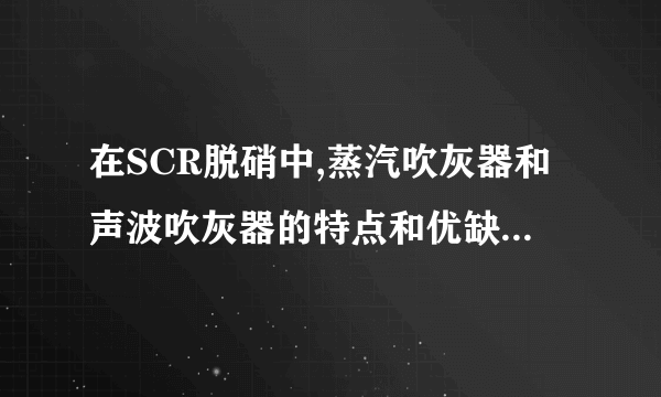 在SCR脱硝中,蒸汽吹灰器和声波吹灰器的特点和优缺点是什么?